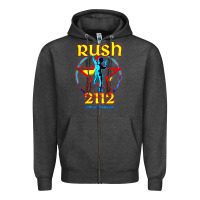 Rush Blue Starman 2112  40th Anniversary Zipper Hoodie | Teevron