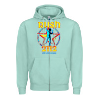 Seafoam rush blue starman 2112  40th anniversary Zipper Hoodie - lanVoArt