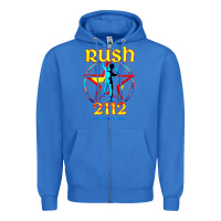 True Royal rush blue starman 2112  40th anniversary Zipper Hoodie - lanVoArt