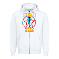 White rush blue starman 2112  40th anniversary Zipper Hoodie - lanVoArt