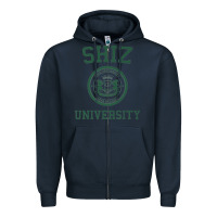 Navy shiz university design Zipper Hoodie - lanVoArt