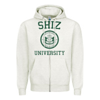 Oatmeal Heather shiz university design Zipper Hoodie - lanVoArt