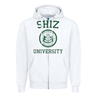 White shiz university design Zipper Hoodie - lanVoArt