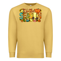 Antique Gold tis the season softball Premium Sweatshirt - RacoonDesign