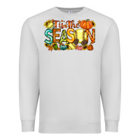 Dove Grey tis the season softball Premium Sweatshirt - RacoonDesign
