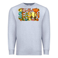 Heather Grey tis the season softball Premium Sweatshirt - RacoonDesign