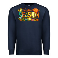 Navy tis the season softball Premium Sweatshirt - RacoonDesign