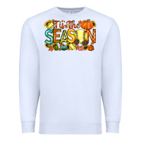 White tis the season softball Premium Sweatshirt - RacoonDesign