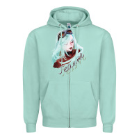 Seafoam Vintage Retro Action Bayonetta Adventure Game Birthday Gift Zipper Hoodie - lanVoArt