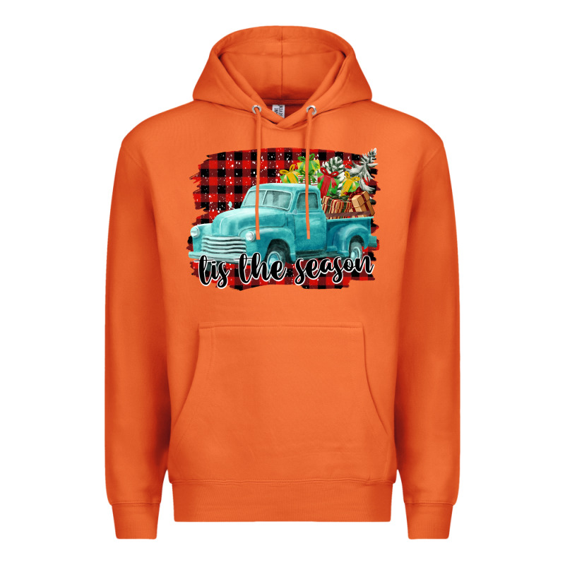 Tis The Season Christmas Truck Premium Hoodie by FaDigitalArtStudio | Teevron