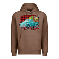 Chestnut Tis The Season Christmas Truck Premium Hoodie - FaDigitalArtStudio