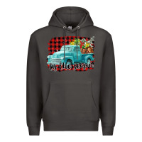 Smoke Tis The Season Christmas Truck Premium Hoodie - FaDigitalArtStudio