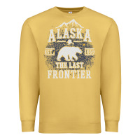 Antique Gold Alaska The Last Frontier Premium Sweatshirt - lanVoArt