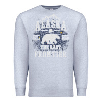 Heather Grey Alaska The Last Frontier Premium Sweatshirt - lanVoArt