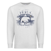 Oatmeal Heather Alaska The Last Frontier Premium Sweatshirt - lanVoArt