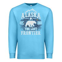 Ocean Blue Alaska The Last Frontier Premium Sweatshirt - lanVoArt