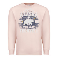 Pale Pink Alaska The Last Frontier Premium Sweatshirt - lanVoArt