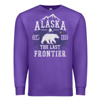 Purple Alaska The Last Frontier Premium Sweatshirt - lanVoArt