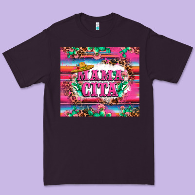 Mama Cita Cactus Serape Premium Tee Designed By Lillyallendesigns