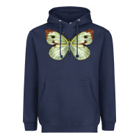 Navy Cabbage Butterfly Heavyweight Hoodie - LillyAllenDesigns