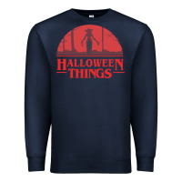 Navy Halloween Things Strange Halloween Premium Sweatshirt - lanVoArt