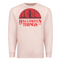 Pale Pink Halloween Things Strange Halloween Premium Sweatshirt - lanVoArt