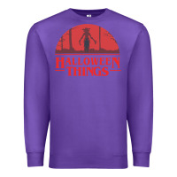 Purple Halloween Things Strange Halloween Premium Sweatshirt - lanVoArt