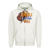 Oatmeal Heather Fall Gobble Gobble Y'all Zipper Hoodie - LillyAllenDesigns