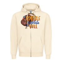 Sandshell Fall Gobble Gobble Y'all Zipper Hoodie - LillyAllenDesigns