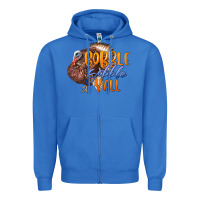True Royal Fall Gobble Gobble Y'all Zipper Hoodie - LillyAllenDesigns