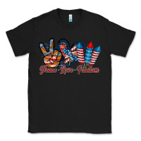 Black peace love freedom Classic Tee - RacoonDesign