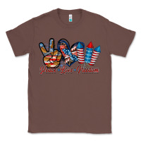 Chestnut peace love freedom Classic Tee - RacoonDesign
