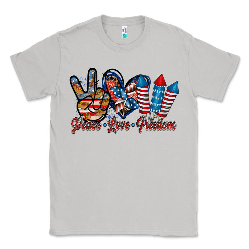 Peace Love Freedom Classic Tee by RacoonDesign | Teevron