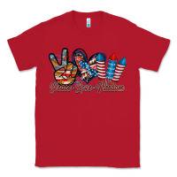 Red peace love freedom Classic Tee - RacoonDesign
