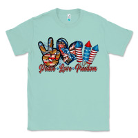 Seafoam peace love freedom Classic Tee - RacoonDesign