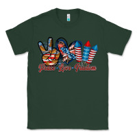 Sports Green peace love freedom Classic Tee - RacoonDesign
