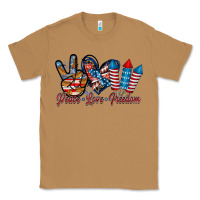 Toasted Coconut peace love freedom Classic Tee - RacoonDesign