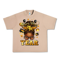 Burro happy new year afro messy bun Urban Heavy Tee - texasbilliewilder