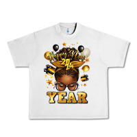 Lunar Rock happy new year afro messy bun Urban Heavy Tee - texasbilliewilder
