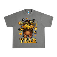 Tornado happy new year afro messy bun Urban Heavy Tee - texasbilliewilder