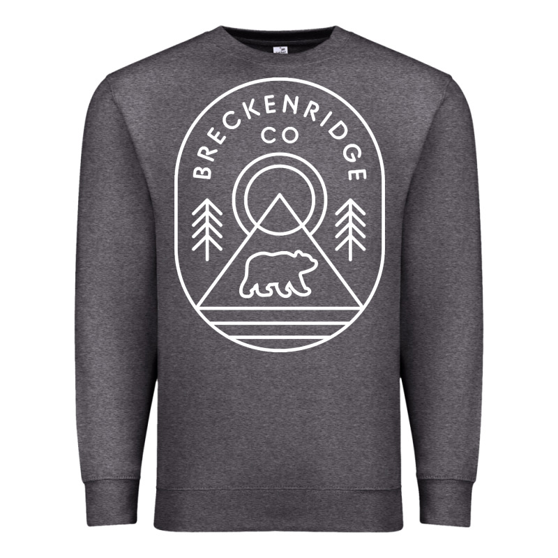 Breckenridge Colorado Bear Mountains Trees Hiking Premium Sweatshirt by lanVoArt | Teevron
