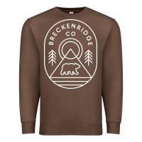 Chestnut Breckenridge Colorado Bear Mountains Trees Hiking Premium Sweatshirt - lanVoArt