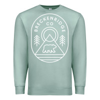 Seafoam Breckenridge Colorado Bear Mountains Trees Hiking Premium Sweatshirt - lanVoArt