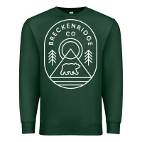 Sports Green Breckenridge Colorado Bear Mountains Trees Hiking Premium Sweatshirt - lanVoArt