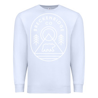 White Breckenridge Colorado Bear Mountains Trees Hiking Premium Sweatshirt - lanVoArt