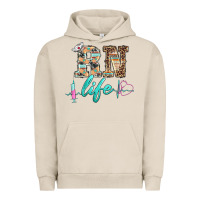 Pigment French Oak western nurse rn  life Urban Hoodie - BarkalooDesign