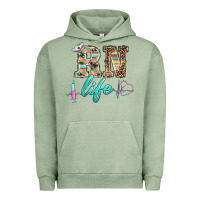 Pigment Oil Green western nurse rn  life Urban Hoodie - BarkalooDesign