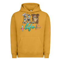 Pigment Peanut Butter western nurse rn  life Urban Hoodie - BarkalooDesign