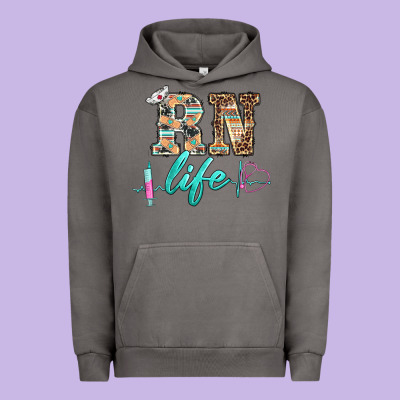 Western Nurse Rn  Life Urban Hoodie Designed By Barkaloodesign