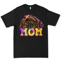 Black football mom Premium Tee - LillyAllenDesigns